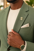 Gye Nyame Adinkra Gold Brooch