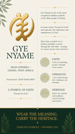 Gye Nyame Adinkra Small Earrings