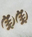 Gye Nyame Crystal Stud Earrings
