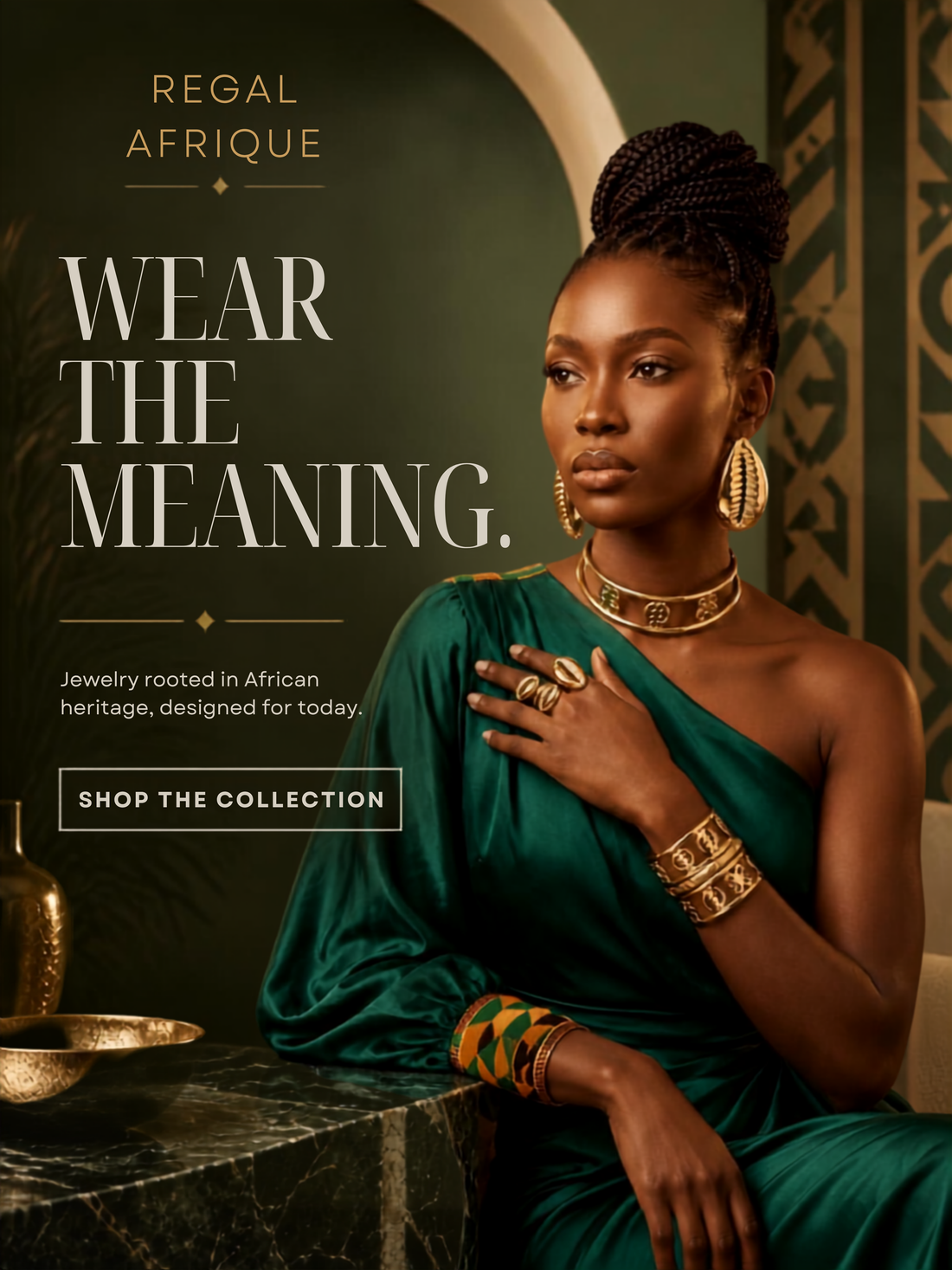 Regal Afrique jewelry campaign